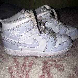 Girls Jordan 1 Mid Cobalt Blue Shoes Size 1